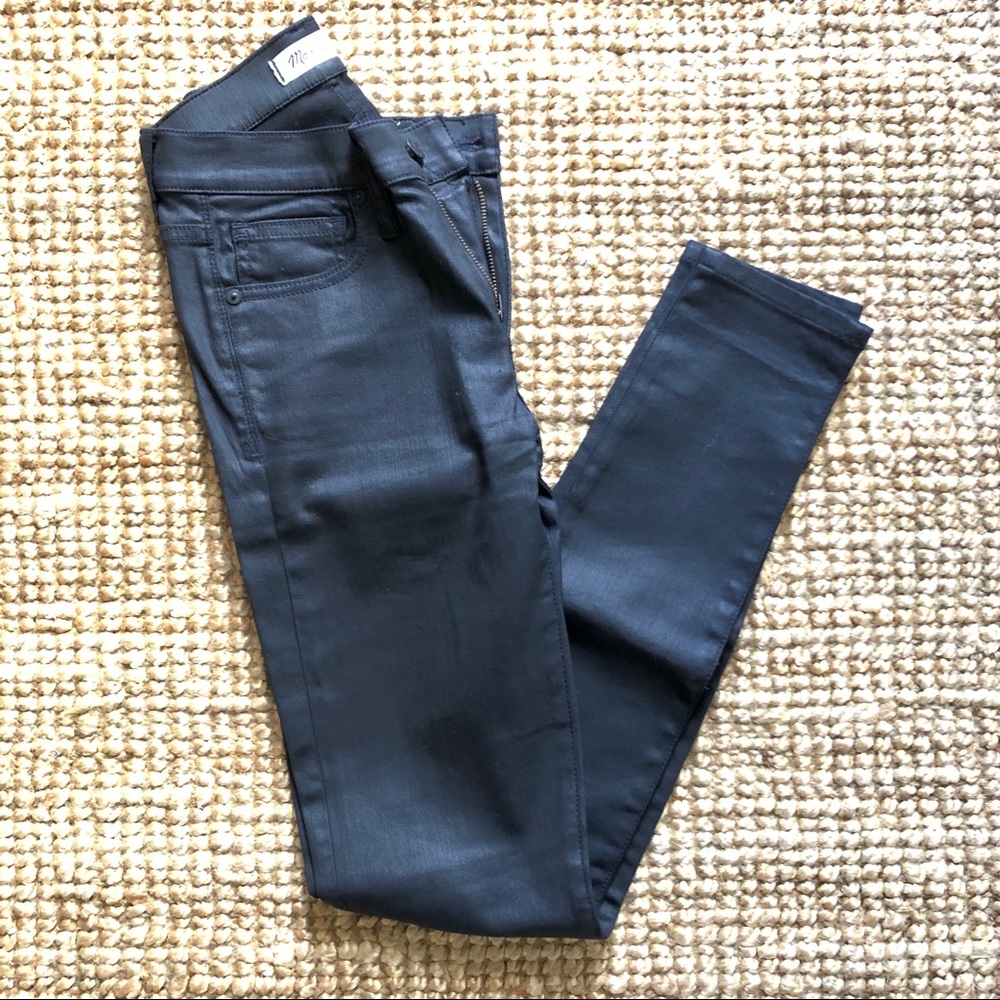 Price Drop! Madewell 9” high rise coated jeans